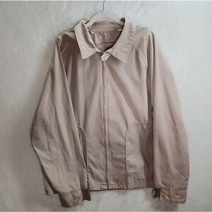 Men's vintage McGregor collared tan jacket fashion outerwear XL athletic golf